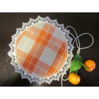 Platneni deko poklopac za tegle: pomorandža